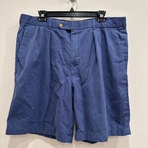 Peter Millar Men's Size 38 Blue 100% Cotton Chino Golf Shorts Casual Preppy